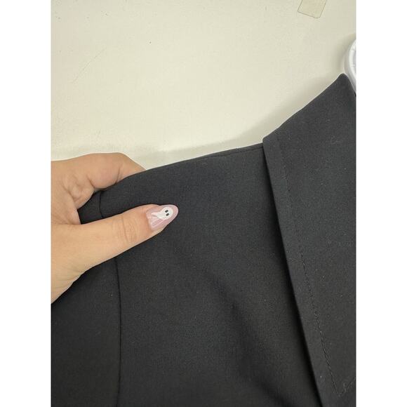 Relativity Womens Blazer Plus Size 16W Black Single Button Up Collared - Picture 6 of 16